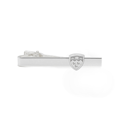 TIE BAR WITH CREST SILVER PLATED
